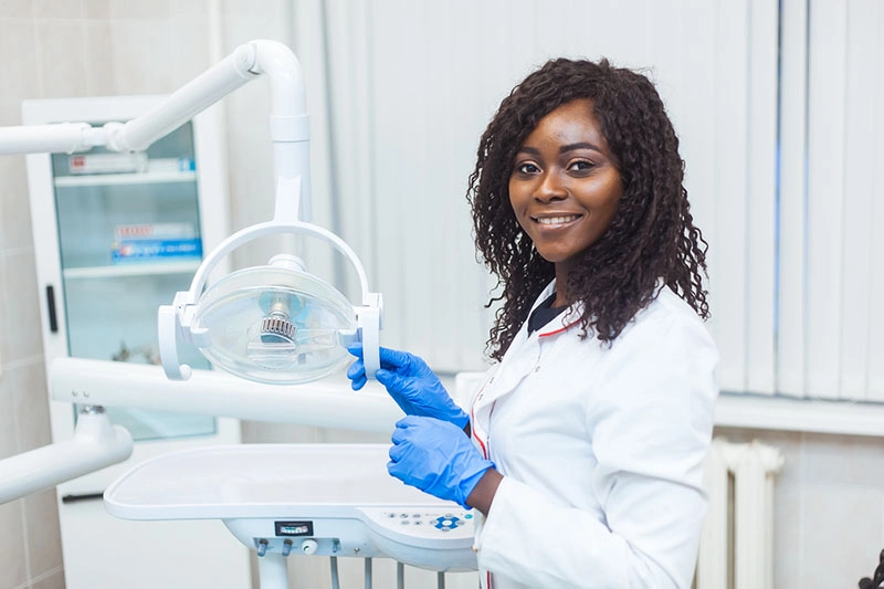 portrait of a female dentist